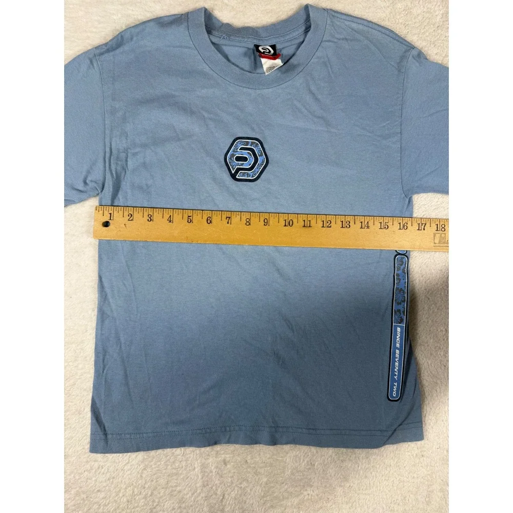 Ocean Pacific T-Shirt Kids Medium Blue Good‎ Vintage OP Boarding Surf Skate Tee